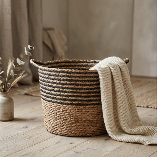 Straw Basket Set 3 Pcs